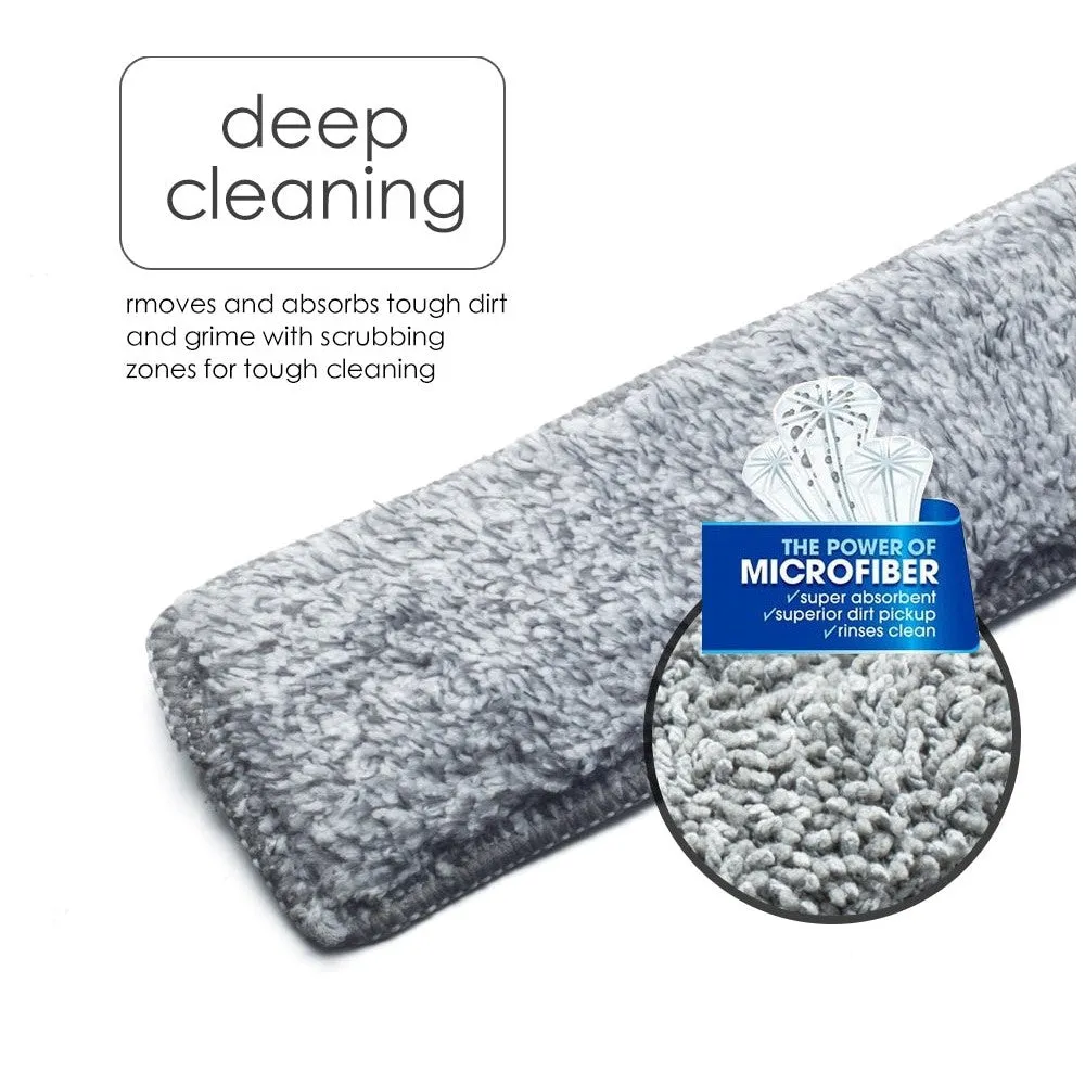 180 Rotatable Microfiber Extendable Glass Wiper Scrubber for High Window