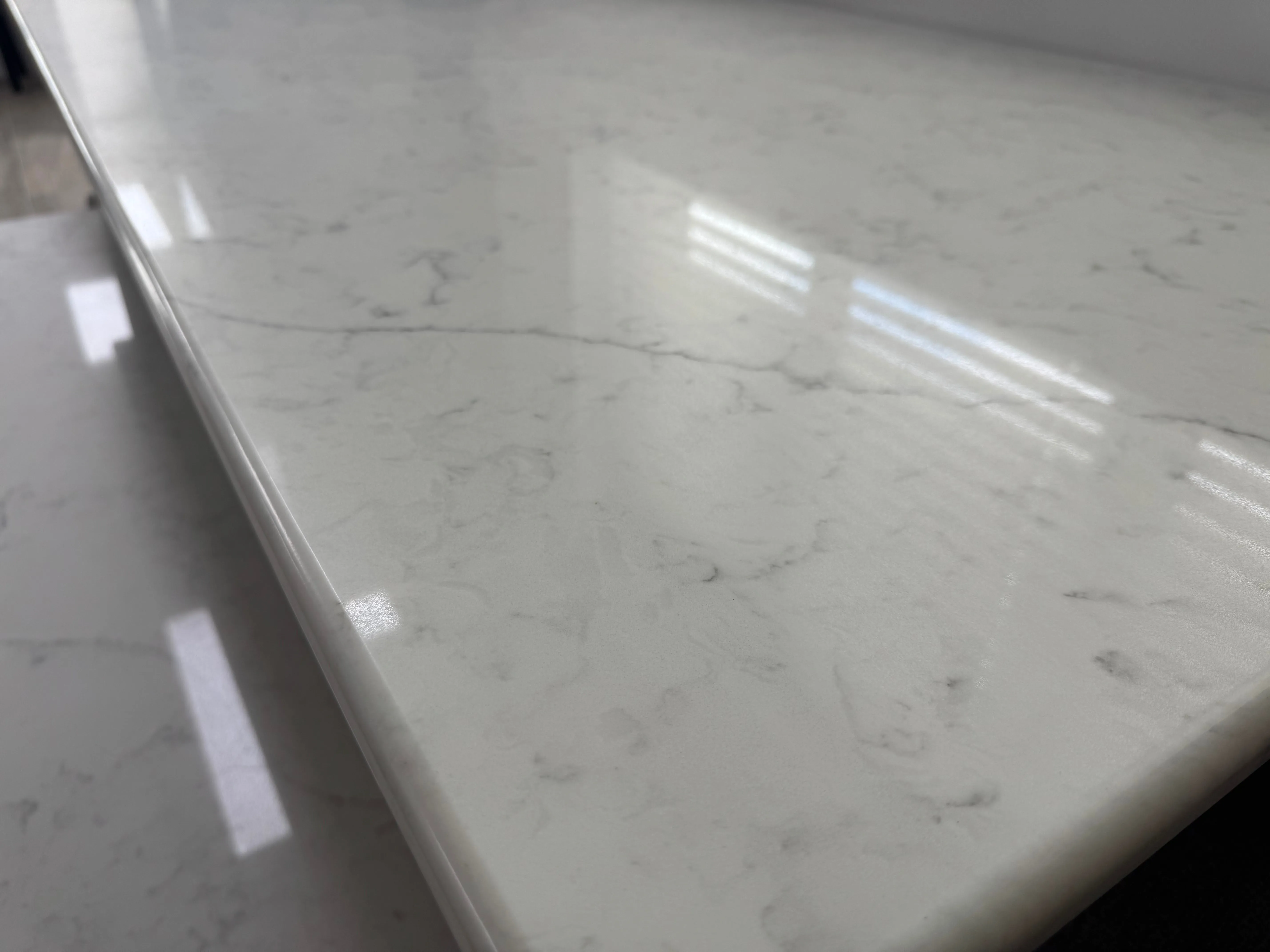 EX DISPLAY Quartz Dining Table with bench