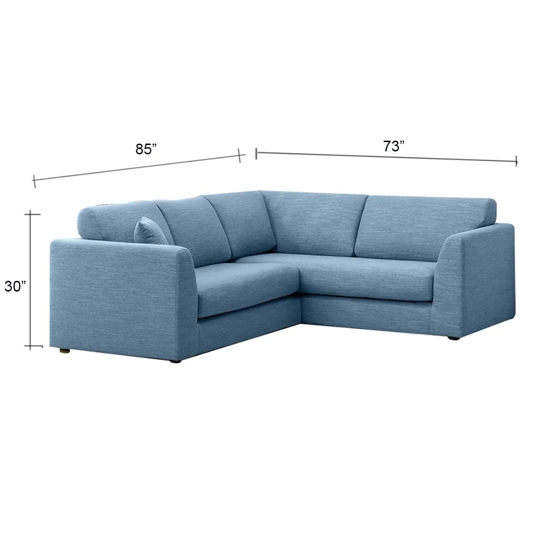 Florita 5 Seater Corner Fabric Sofa Set