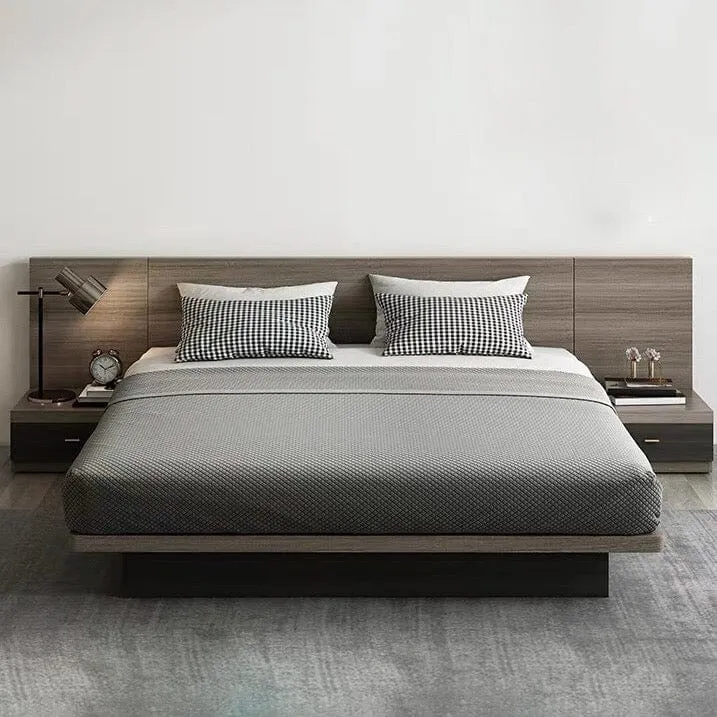 Franco Wooden Storage Bed Frame with LED Lighting