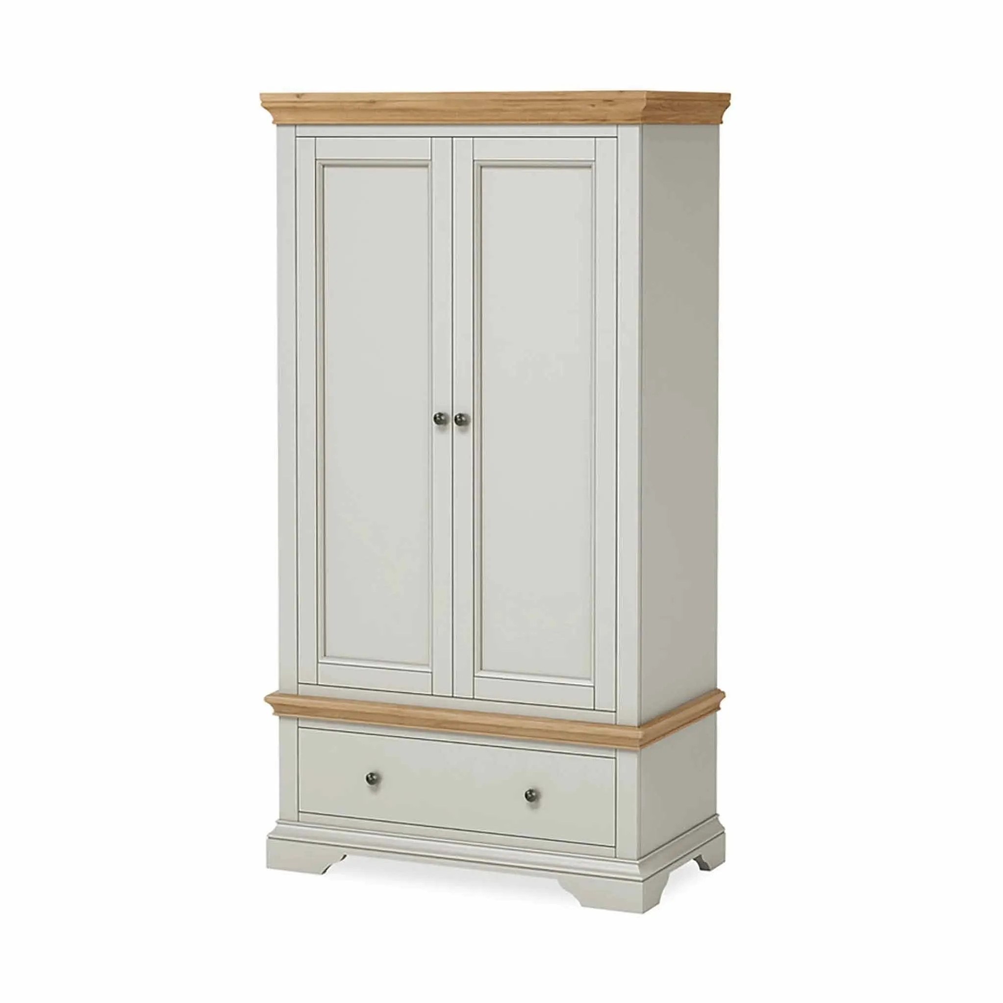 Normandy Grey Double Wardrobe with Drawer