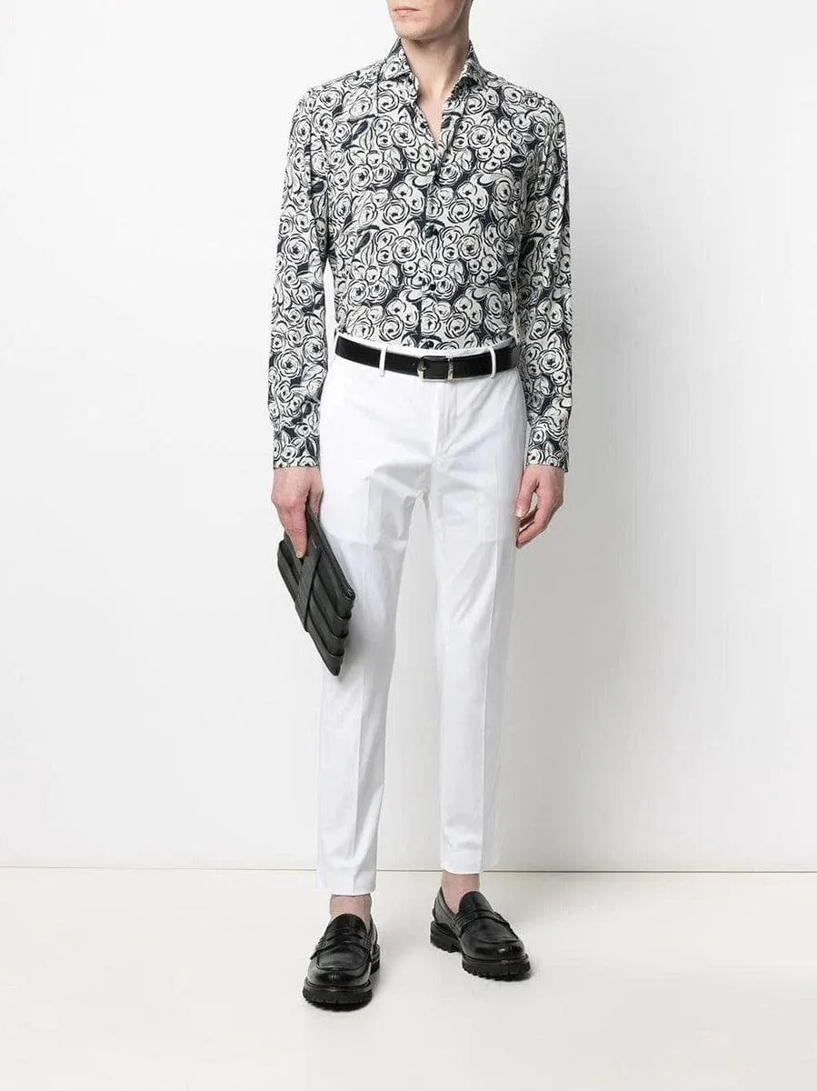 Pantaloni sartoriali con vita media
