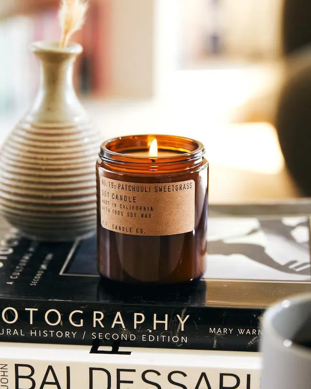 P.F. Candle Co. 7.2oz Standard Jar Candle - Patchouli Sweetgrass