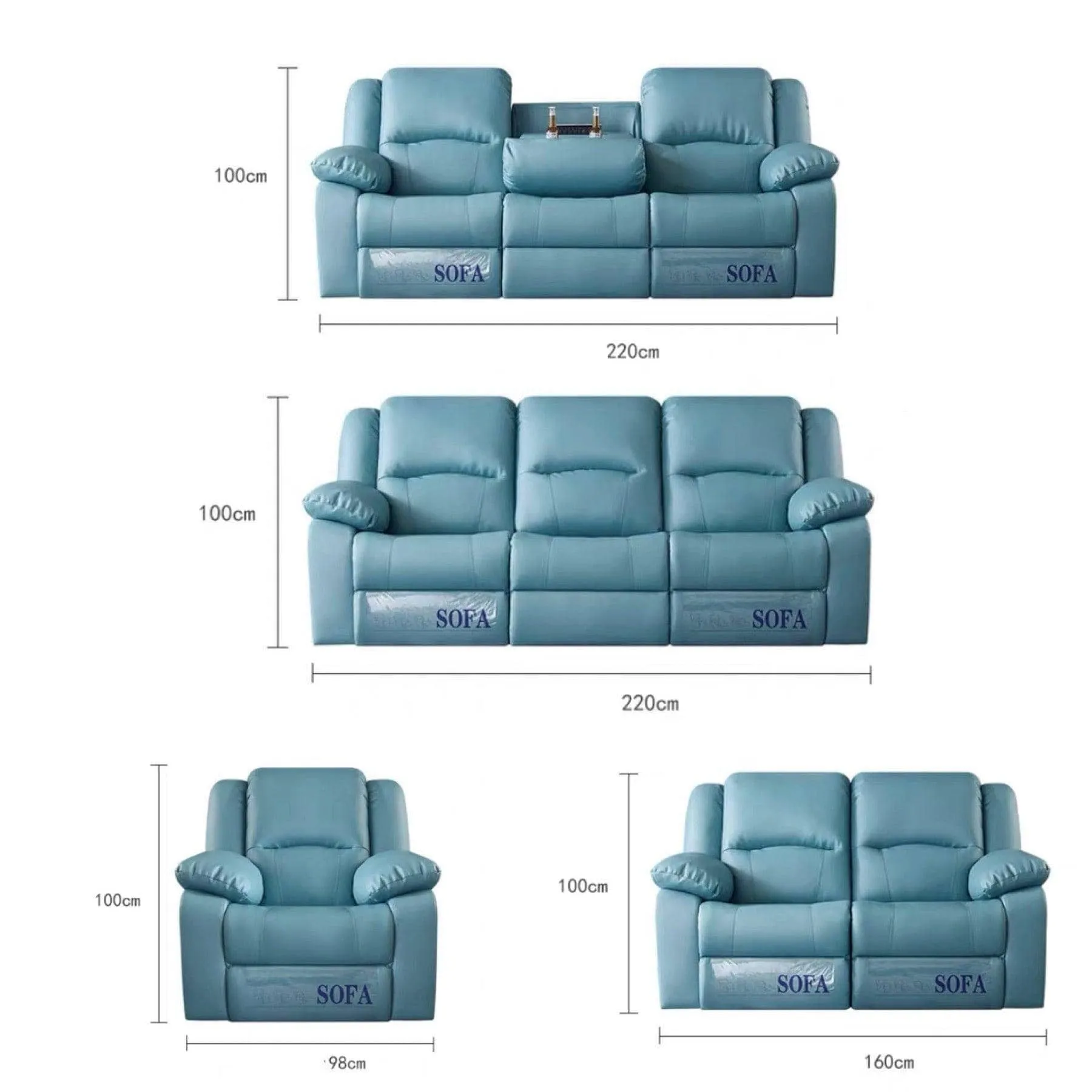 Tott Recliner Sofa