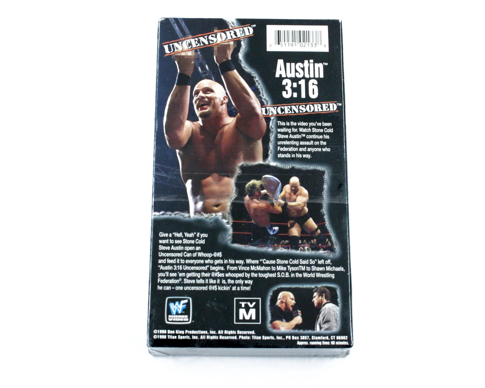 WWF AUSTIN 3:16 UNCENSORED VHS TAPE